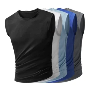 Summer Ice Silk Running Vest Men's Sleeveless