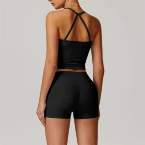 Nude Feel Yoga Set Flared Leggings Tracksuit